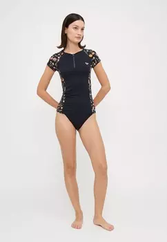 Верх бикини ZIPPED Roxy, антрацит