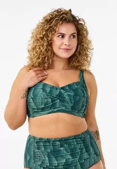 Верх бикини Zizzi, зеленый