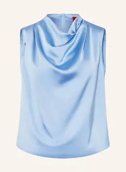 Верх блузки Casmini из атласа Hugo, голубой