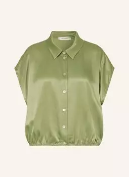 Верх блузки Mariska из атласа Beaumont, зеленый