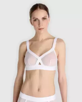 Верх бралетта Sheers Dkny без косточек, белый
