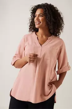 Верх из льна Evans, розовый