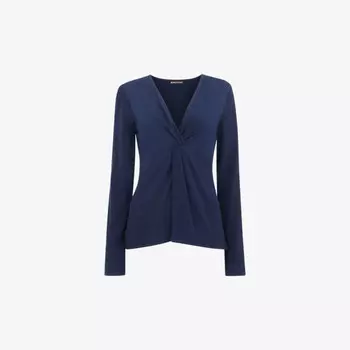 Верх из жатой ткани Twist-Front Whistles, синий