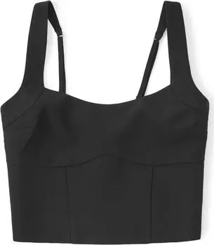 Верх корсета Bare Tailoring Abercrombie & Fitch, черный