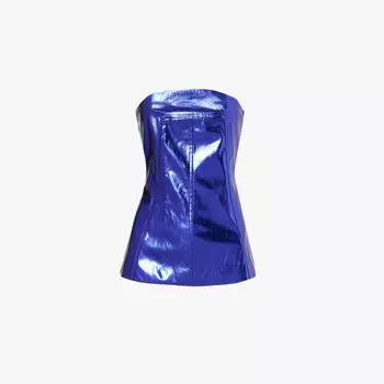 Верх корсета из искусственной кожи бандо Johanna Amy Lynn, фиолетовый