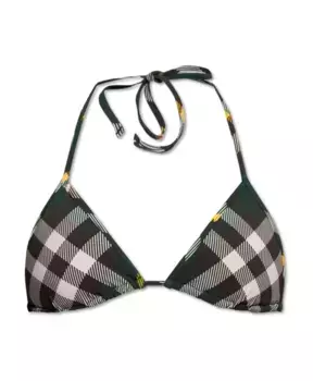 Верх купальника Burberry, зеленый