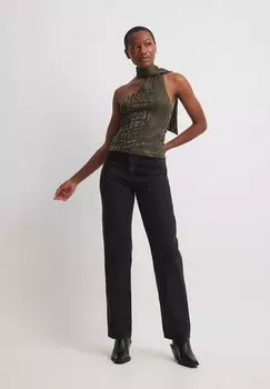 Верх NA-KD, оливково-зеленый.