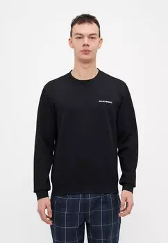 Верх пижамы CREW NECK SWEATSHIRT Emporio Armani, черный