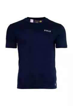 Верх пижамы из жидкого хлопка BCI Polo Ralph Lauren, синий