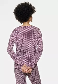 Верх пижамы LANGARM SERIE MODERN MOSAIC mey, фиолетовый
