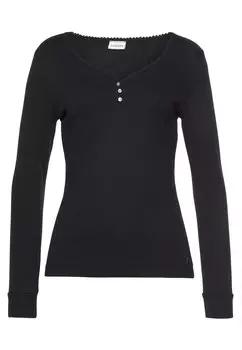 Верх пижамы LASCANA, черный