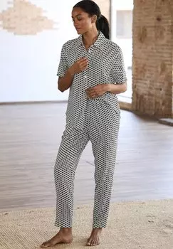 Верх пижамы LASCANA, черный