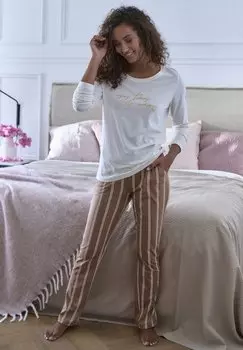 Верх пижамы LASCANA, кремовый