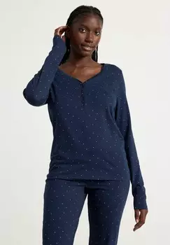 Верх пижамы Lindex, темно-синий