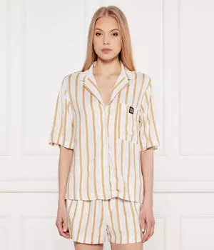 Верх пижамы нефритовый Regular fit Hugo Bodywear, желтый