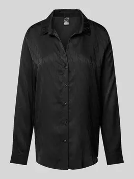 Верх пижамы с полной застежкой на пуговицы Calvin Klein Underwear, черный