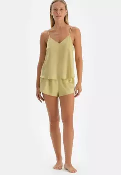 Верх пижамы SATIN DAGI, зеленый