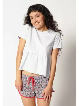 Верх пижамы Skiny Pyjama-Oberteil, светло-синий