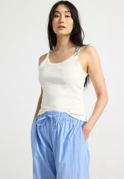 Верх пижамы TANK Lindex, кремовый