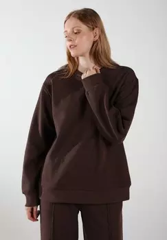 Верх пижамы UNISEX CREWNECK LOOSE FIT ELEVATE EOSELIO, темно-коричневый