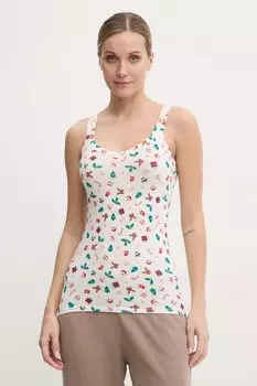 Верх пижамы United Colors Of Benetton, бежевый