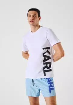 Верх пижамы VERTICAL LOGO KARL LAGERFELD, белый