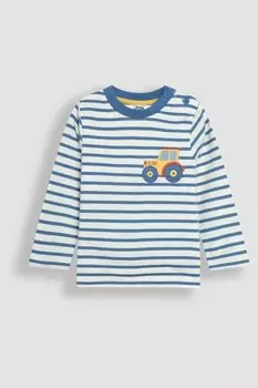 Верх с аппликационным карманом Jojo Maman Bb, синий