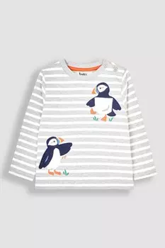 Верх с аппликационным карманом Jojo Maman Bb, серый