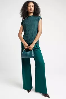 Верх с гофрированной текстурой River Island, зеленый