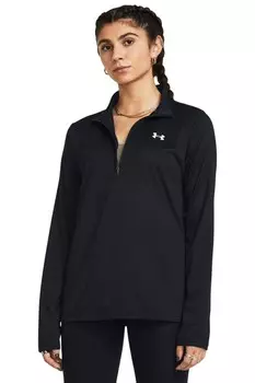 Верх с молнией 1/2 из прочного технического материала Under Armour, черный