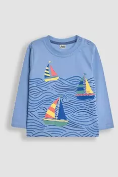 Верх с принтом Jojo Maman Bb, синий