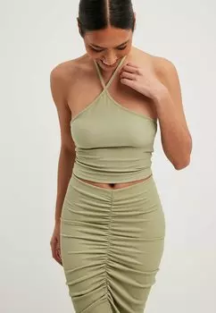 Верх STRUKTURIERTES MIT MUSTER NA-KD, зеленый