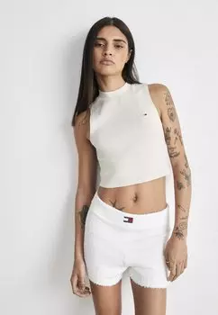 Верх Tommy Jeans MOCKNECK TANK, цвет newsprint