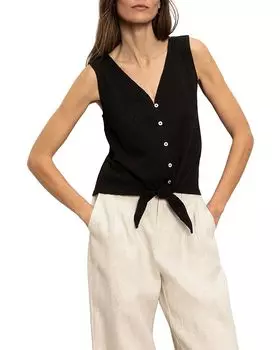 Верх Vacation Tie Shell Palm Sanctuary, черный