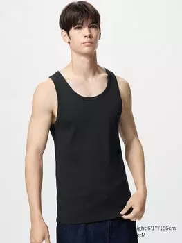 Верх жилета из сухой резинки Uniqlo, черный