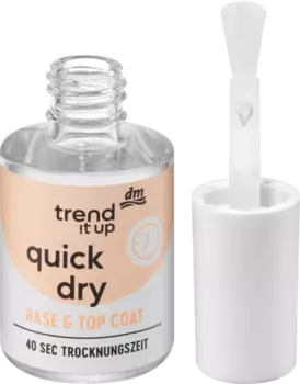 Верхнее покрытие Quick Dry Base Top Coat прозрачный 10,5 мл trend !t up