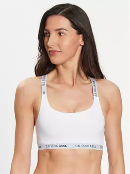 Верхний бюстгальтер U.S. Polo Assn., белый