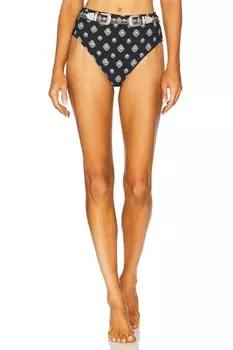 Верхняя часть бикини с высокой талией Vanessa от L'Agence, black