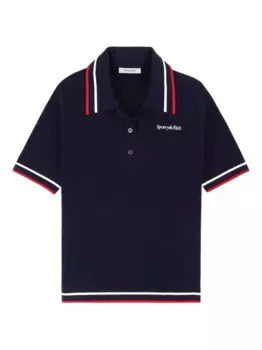 Верхняя часть поло из трикотажного полотна Sporty & Rich, синий