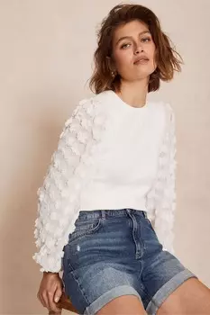 Верхняя деталь ромашки Mint Velvet, белый