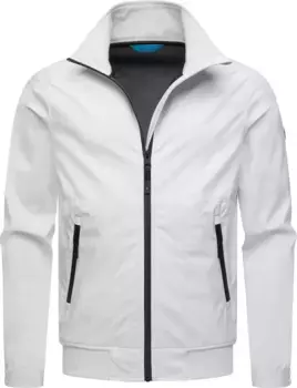 Верхняя куртка Ragwear "Collwie", без капюшона, непромокаемая мужская переходная куртка с высоким воротником, белый