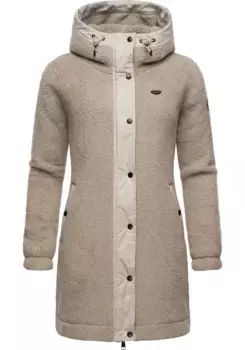 Верхняя куртка Ragwear "Cousy" с капюшоном, пушистая переходная куртка с плюшевым мехом и капюшоном, цвет Bone