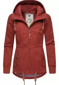 Верхняя куртка Ragwear "Данка" с капюшоном, стильная переходная куртка с большим капюшоном, цвет Toffee