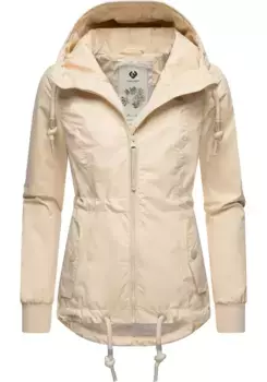 Верхняя куртка Ragwear "Данка" с капюшоном, стильная переходная куртка с большим капюшоном, цвет Sand