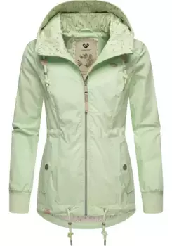 Верхняя куртка Ragwear "Данка" с капюшоном, стильная переходная куртка с большим капюшоном, цвет Rauchmint