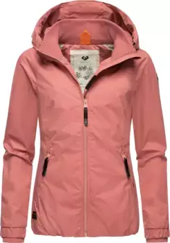 Верхняя куртка Ragwear "Dizzie", с капюшоном, стильная переходная куртка с большим капюшоном, розовый