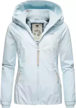 Верхняя куртка Ragwear "Dizzie", с капюшоном, стильная переходная куртка с большим капюшоном, голубой