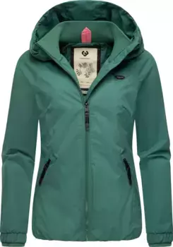 Верхняя куртка Ragwear "Dizzie", с капюшоном, стильная переходная куртка с большим капюшоном, зеленый