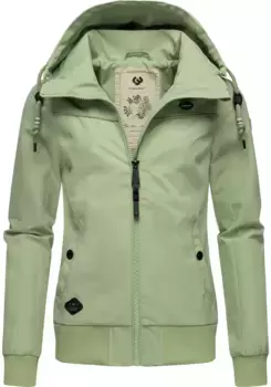 Верхняя куртка Ragwear "Джотти" с капюшоном, стильная переходная куртка со съемным капюшоном, зеленый