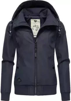 Верхняя куртка Ragwear "Джотти" с капюшоном, стильная переходная куртка со съемным капюшоном, синий